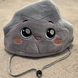 Lankybox Rocky Hat Youth Large Mountain Grey Plush Dress Up